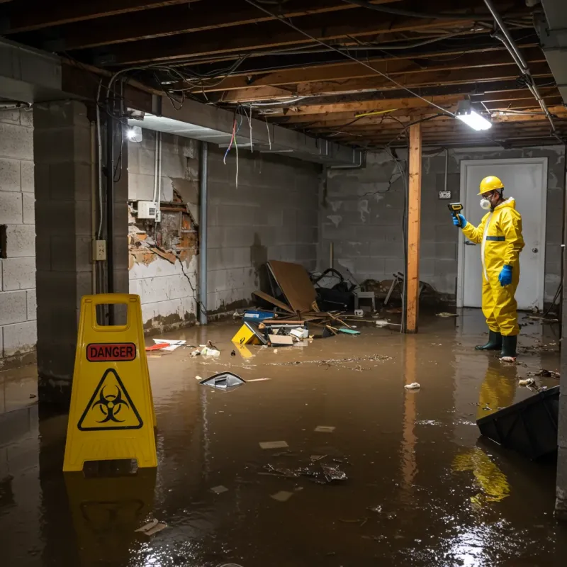 Flooded Basement Electrical Hazard in Leilani Estates, HI Property